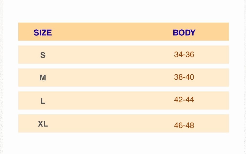 black and beige simple minimalist clothing size chart instagram post 1